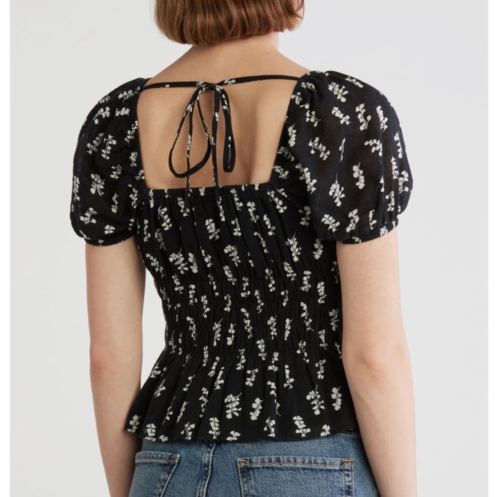 MELROSE and MARKET puff sleeve top - Picture 2 of 9